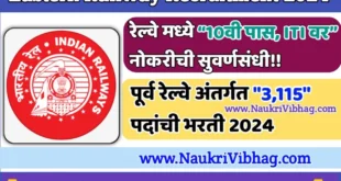 Eastern Railway Recruitment 2024 notification pdf