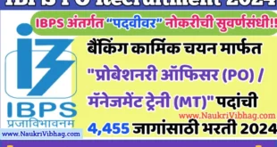 IBPS PO Bharti 2024 for 4455 posts