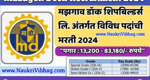 Mazagon Dock Recruitment 2024 notification pdf