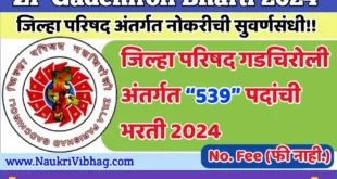 Zilla Parishad Gadchiroli Recruitment 2024